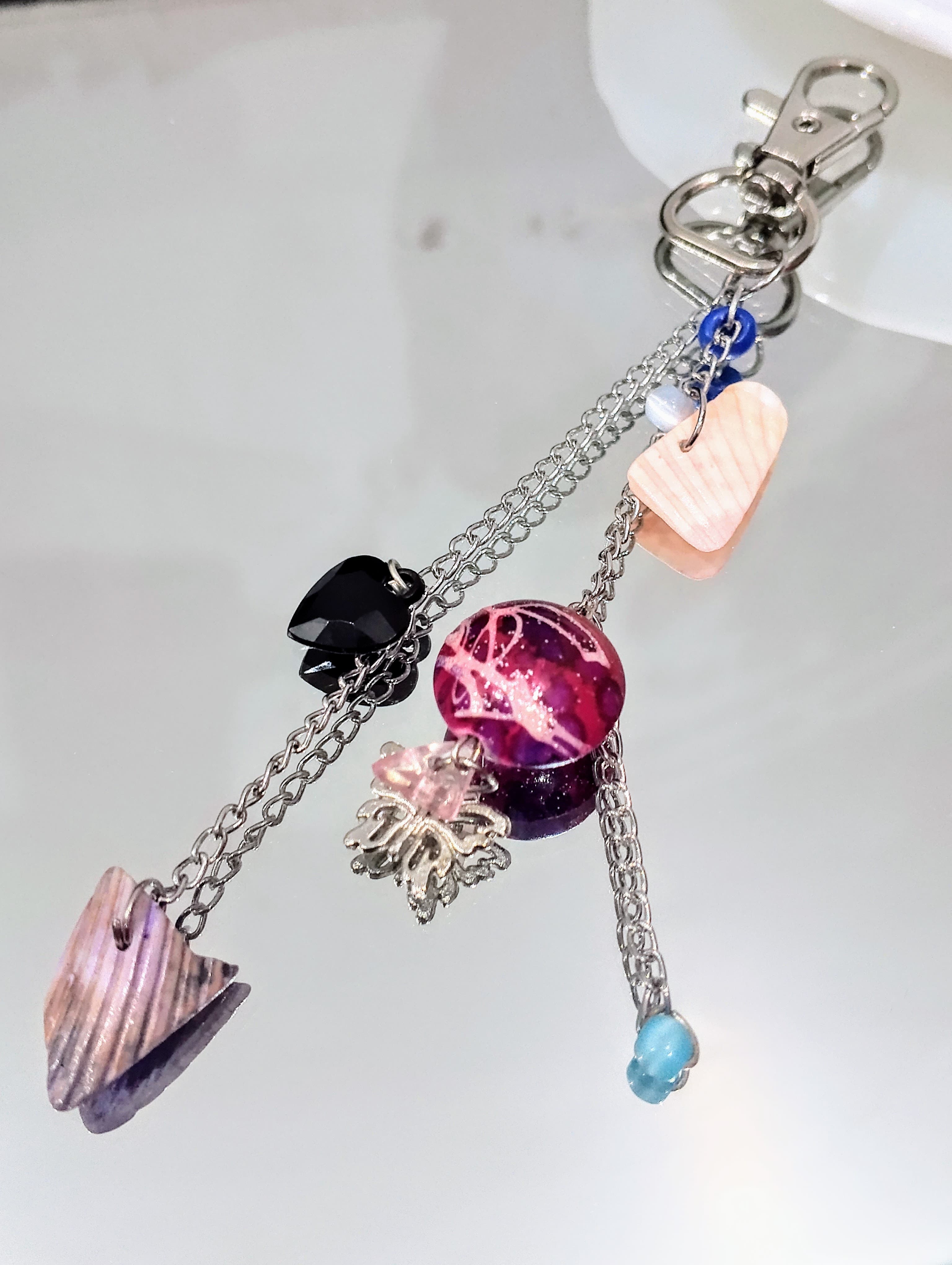 Cute, Unique, Pink Theme Elegant Keychains, Phone Charms, Bag Tussles | Fashion Hanging Jewelry of Chains, Charms, Beads | Random Style Jewelry | Fashion Accessories | Bag Tussles | Beautiful and Lightweight Jewelry | Trendy Looks