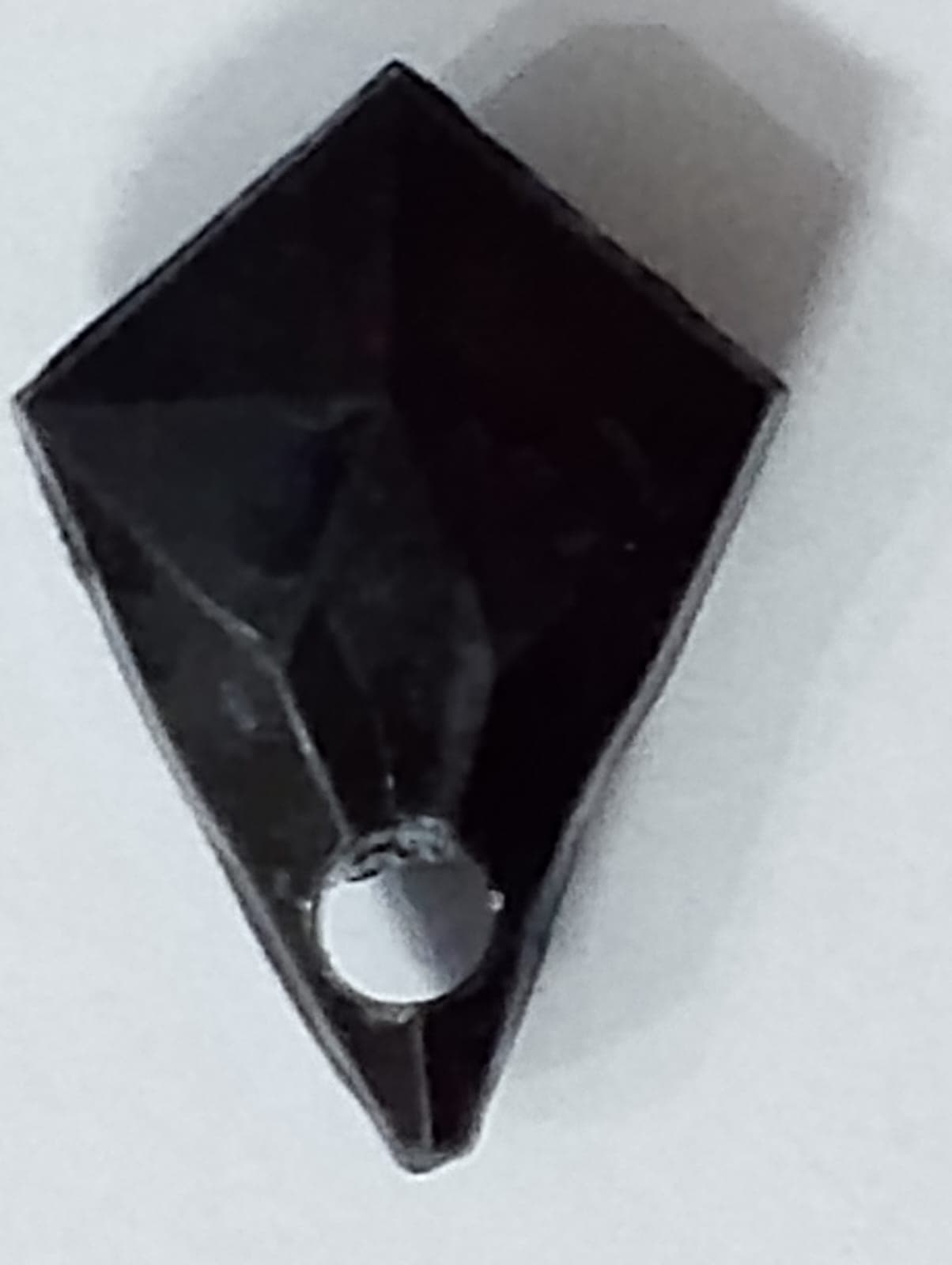Black Rhombus Tussle (Latkan) Acrylic Beads - Pack of 40gms - Ideal for DIY Jewelry Making, Jewelry, and Dress Accessories.