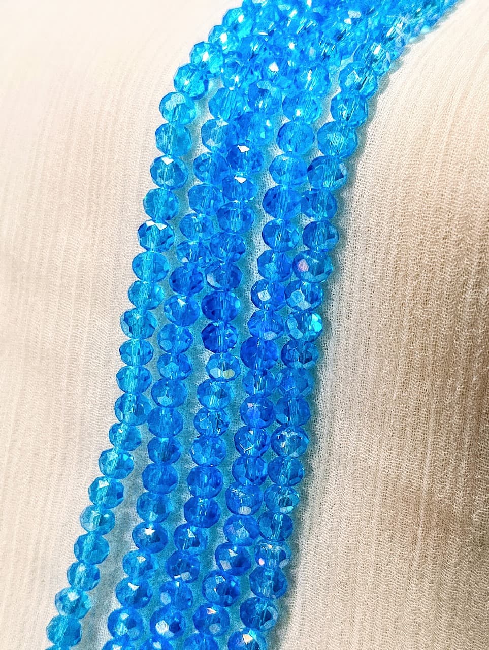 4mm Round Faceted Beads for DIY Crafts. Multicolor Acrylic Crystal Beads. 4 Strings | DIY Jewelry Making, Jewelry, Dress Accessories, Crafts, and Home Décor.