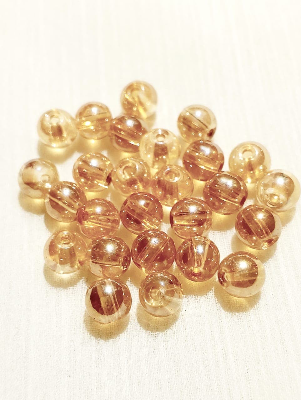 30/100/180pcs Glass Crystal Beads – Transparent Crackle Beads for Jewelry Making & DIY Crafts | 100pcs, 30pcs, 180pcs/lot of Beads