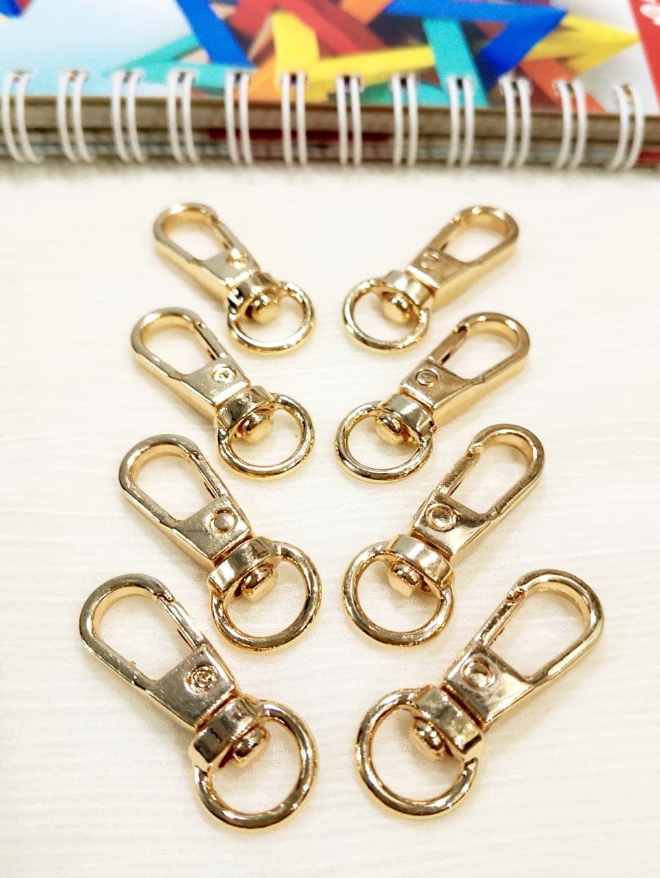 10 High Quality 32mm Metal Swivel Lobster Clasp Hooks Snap Buckles for Bag Strap Keychain DIY Leather Craft Handbag Purse Belt Dog Collar Pet Leash Accessories Rotating Carabiner Clip Hook