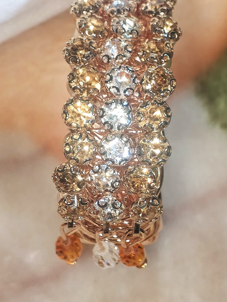 Gold-Plated Zircon Kundan Bracelet – Traditional Bridal & Festive Jewelry for Girls | Fashion Gift