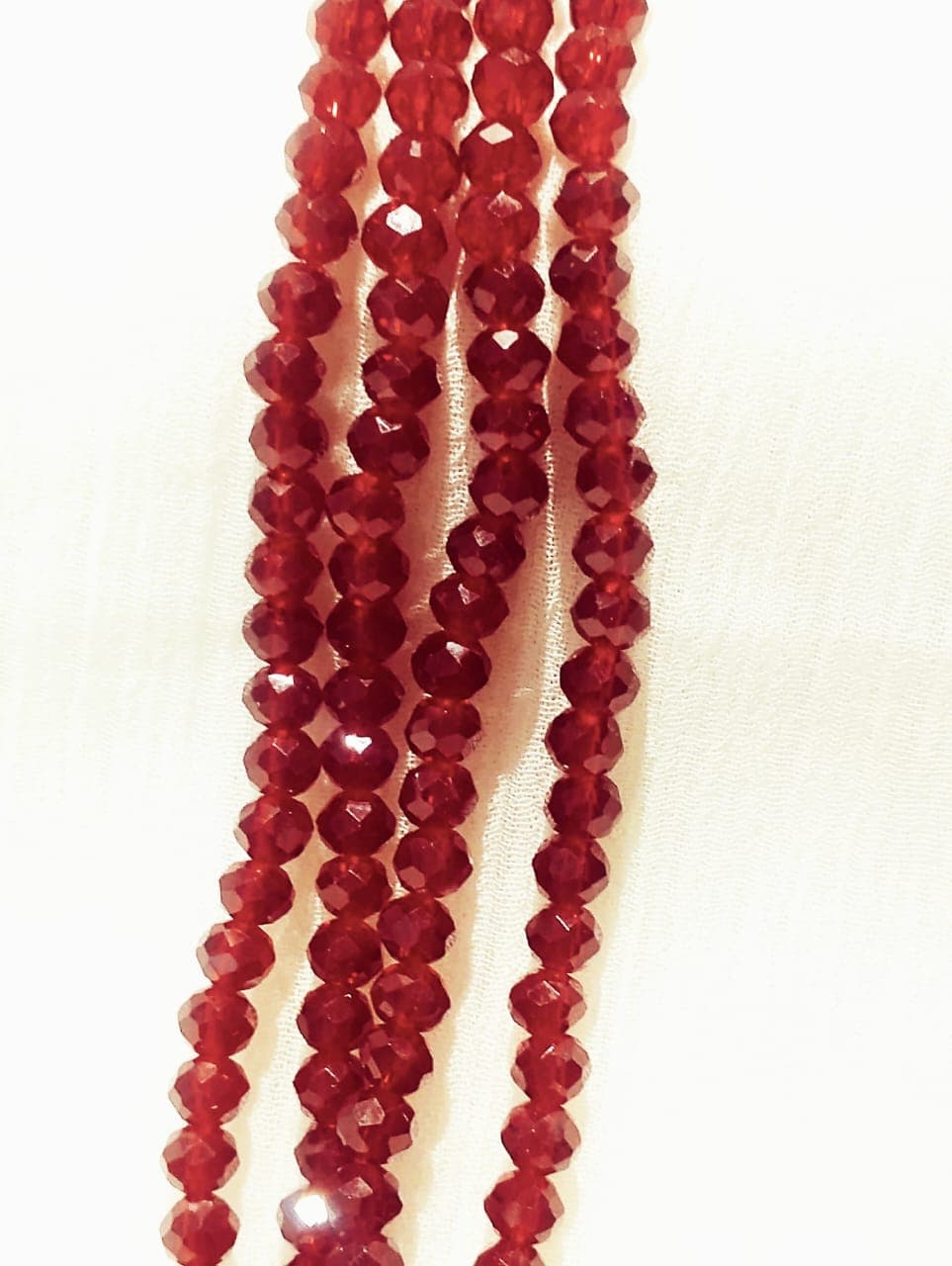 4mm Round Faceted Beads for DIY Crafts. Multicolor Acrylic Crystal Beads. 4 Strings | DIY Jewelry Making, Jewelry, Dress Accessories, Crafts, and Home Décor.