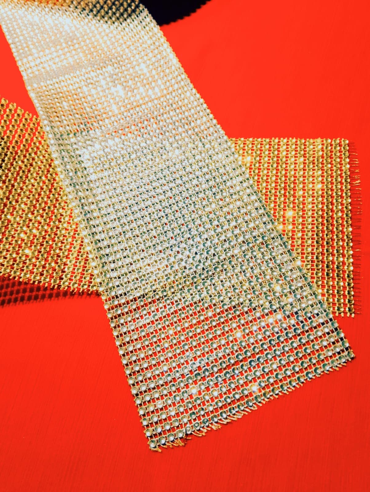 Lace Silver, Golden | 1 Yard Trim Lace is the best choice for ladies' clothes like shirts, trousers, and dupattas. Perfect for DIY accessories, home decor, and crafts, it's ideal for girls' and children's activities as it can be cut easily.
