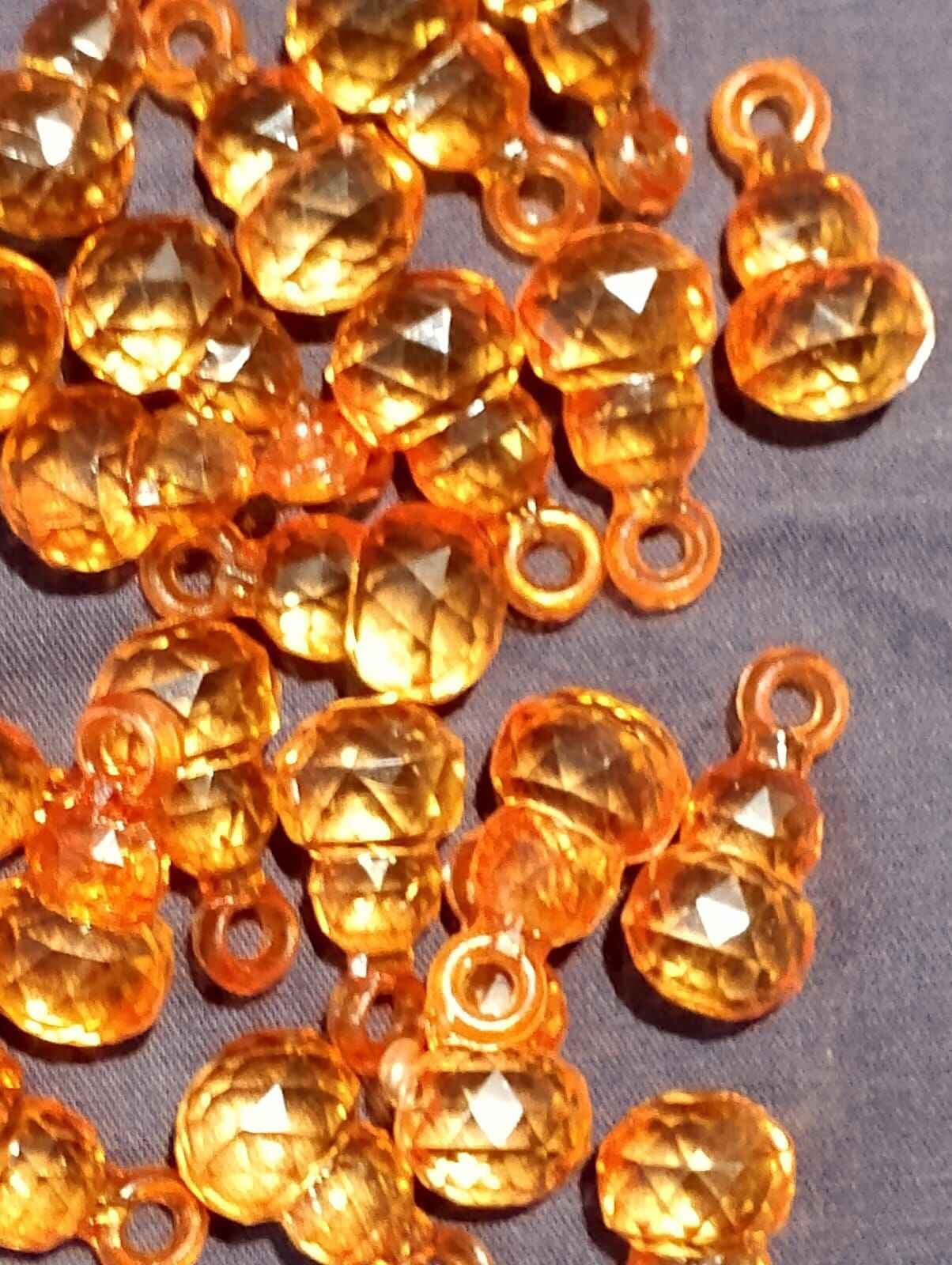 Beads for DIY Crafts. White, Yellow, Pink, and Orange Drop Tussle (Latkan) Acrylic Beads. Pack of 40gms Beads, For DIY Jewelry Making, Jewelry, And Dress Accessories.