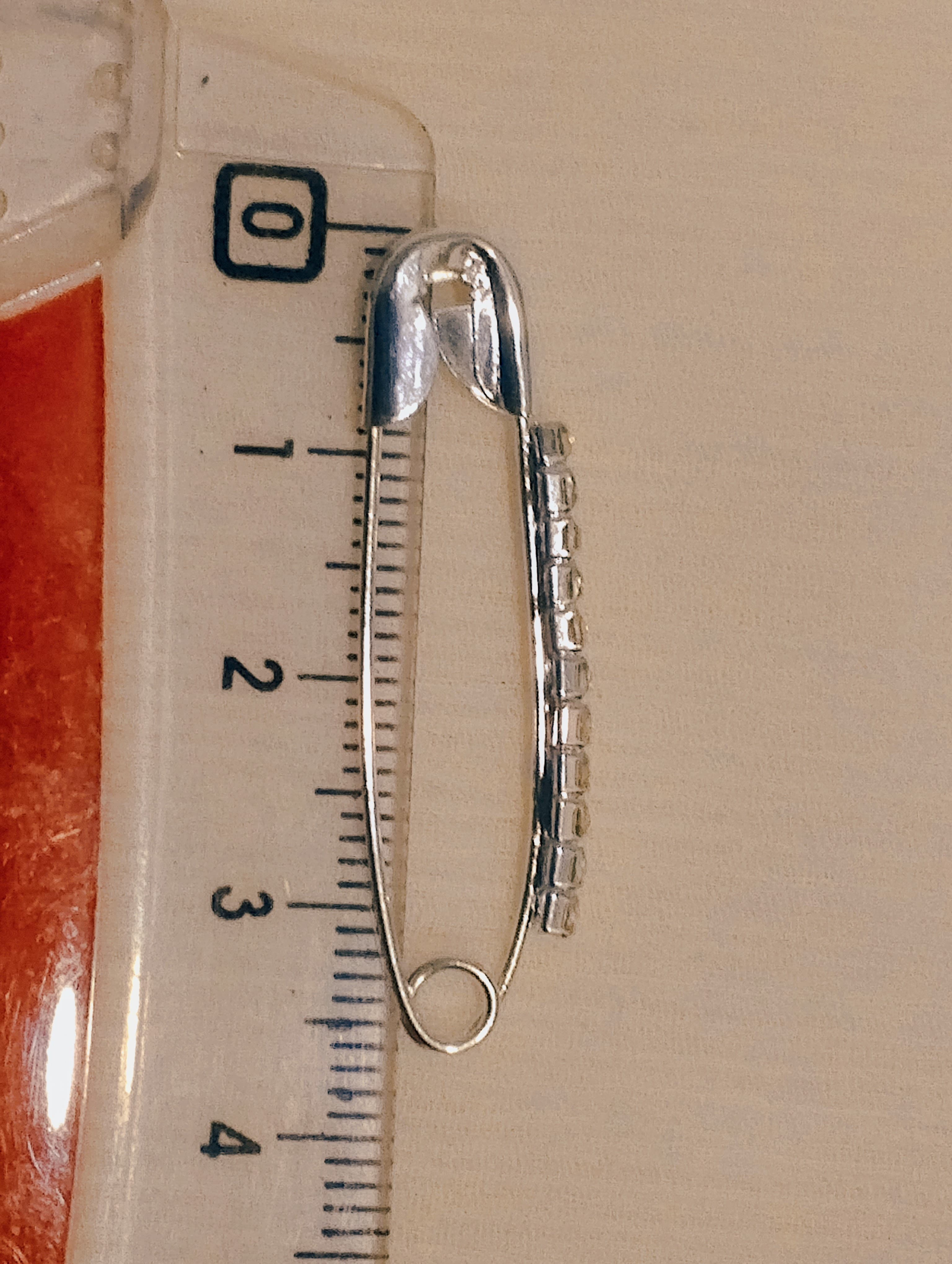 Crystal Hijab Pins – Set of 6 Fancy Safety Pins with Rhinestones