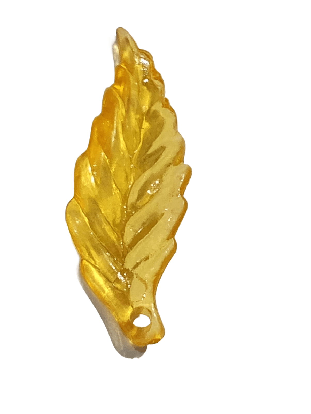 Pack of 40gms Beads, Yellow Curved Leaf Tussle (Latkan) Acrylic Beads For DIY Jewelry Making, Jewelry, DIY, And Crafting Accessories