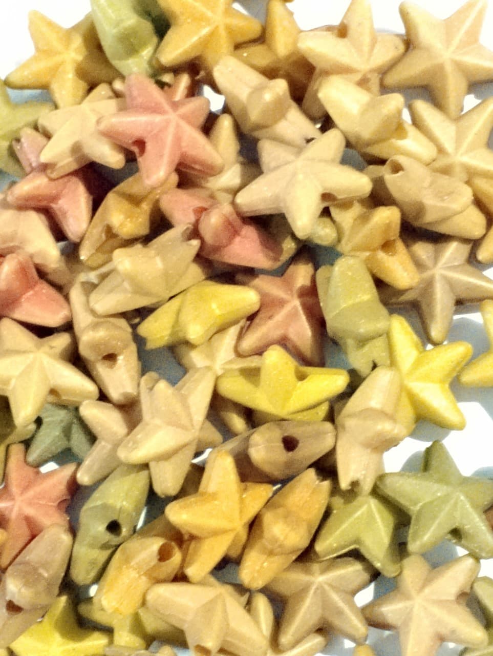 Beads for DIY Crafts. Cute Brown Tiny Star Plastic Beads. Pack of 40gms Beads, For DIY Jewelry Making, Jewelry, And Dress Accessories.