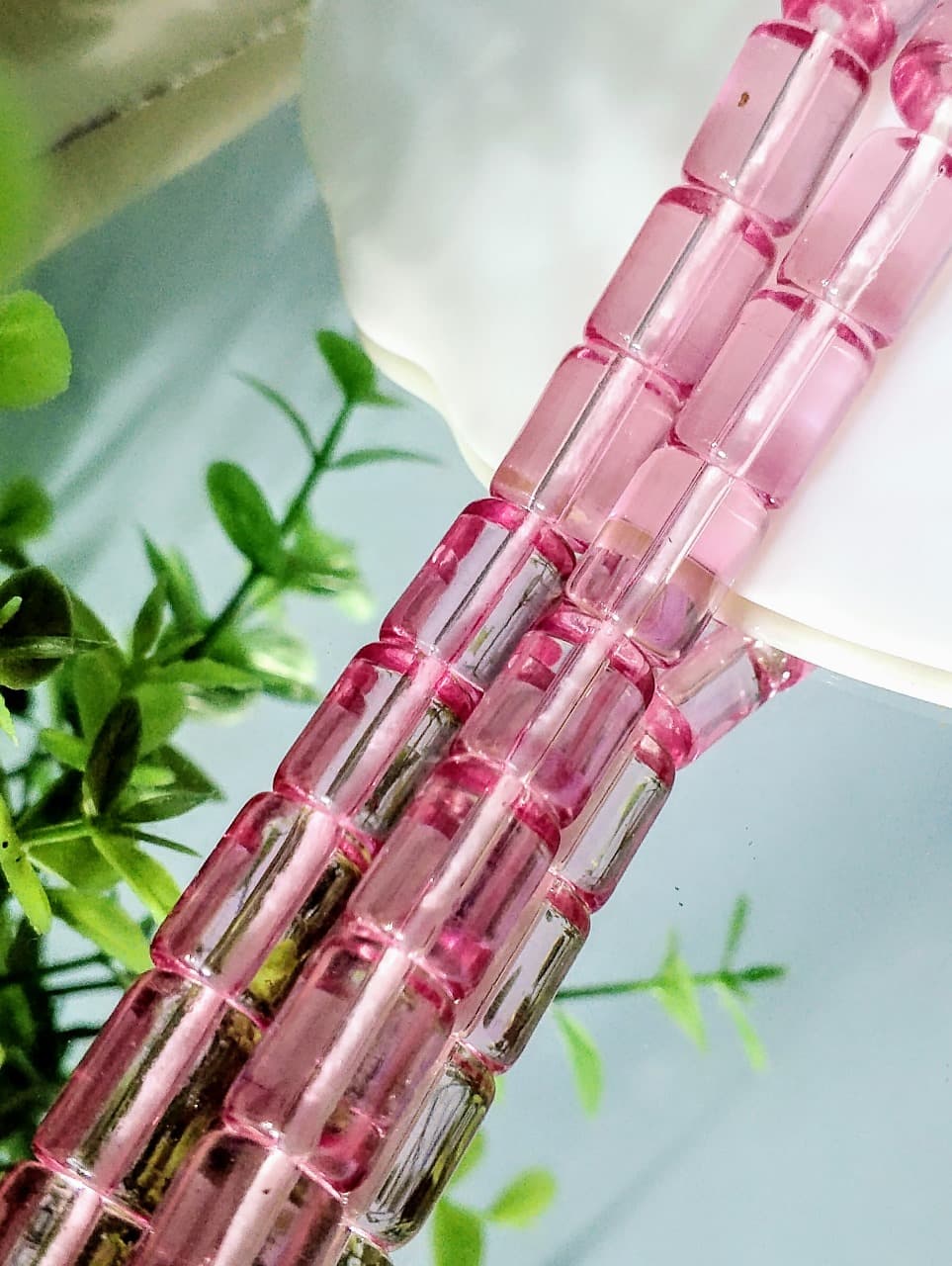 15 Glass Crystal Transparent Multicolor 14mm* 10mm Cylinder Beads for DIY, Jewelry Making, Crafting – 14mm* 10mm Cylinder Shape Beads | 26 pcs Mix Set