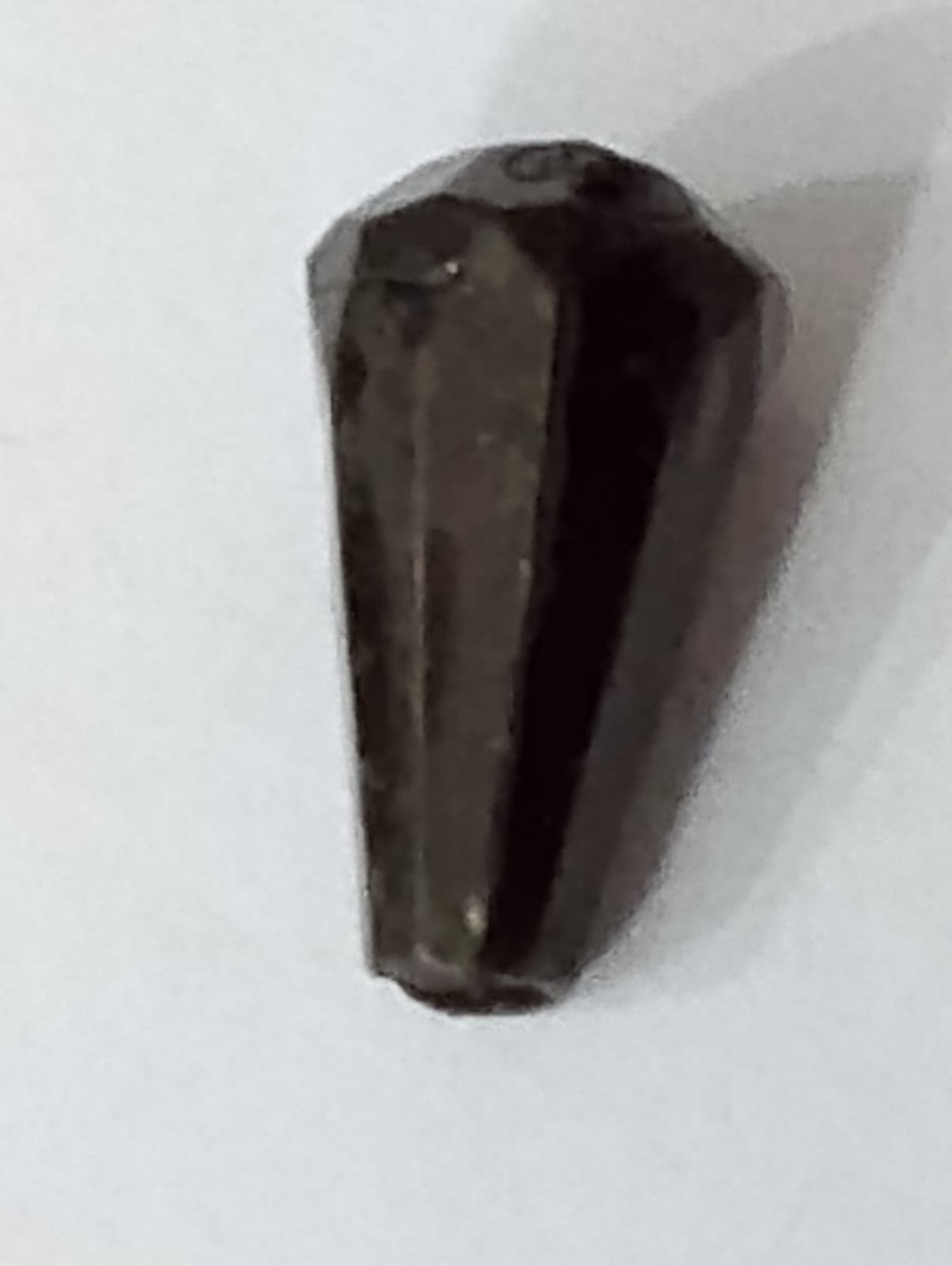 Black Drop Faceted Acrylic Beads - Pack of 40gms - Ideal for DIY Jewelry Making, Jewelry, and Dress Accessories.