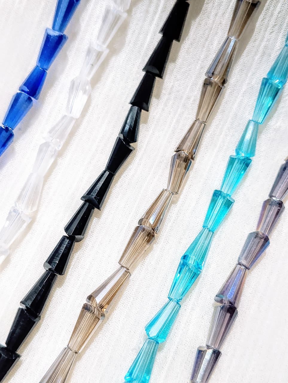 Beads 8x4mm Cone Shape Glass Beads – Color Options – Pack of 100 – For Jewelry Making, Bracelets, Necklaces, DIY Crafts