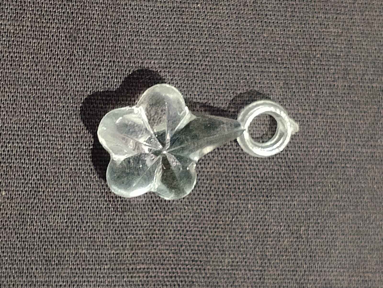 Pack of 40gms Beads, White Flower Tussle (Latkan) Acrylic Beads For DIY Jewelry Making, Jewelry, DIY, And Crafting Accessories