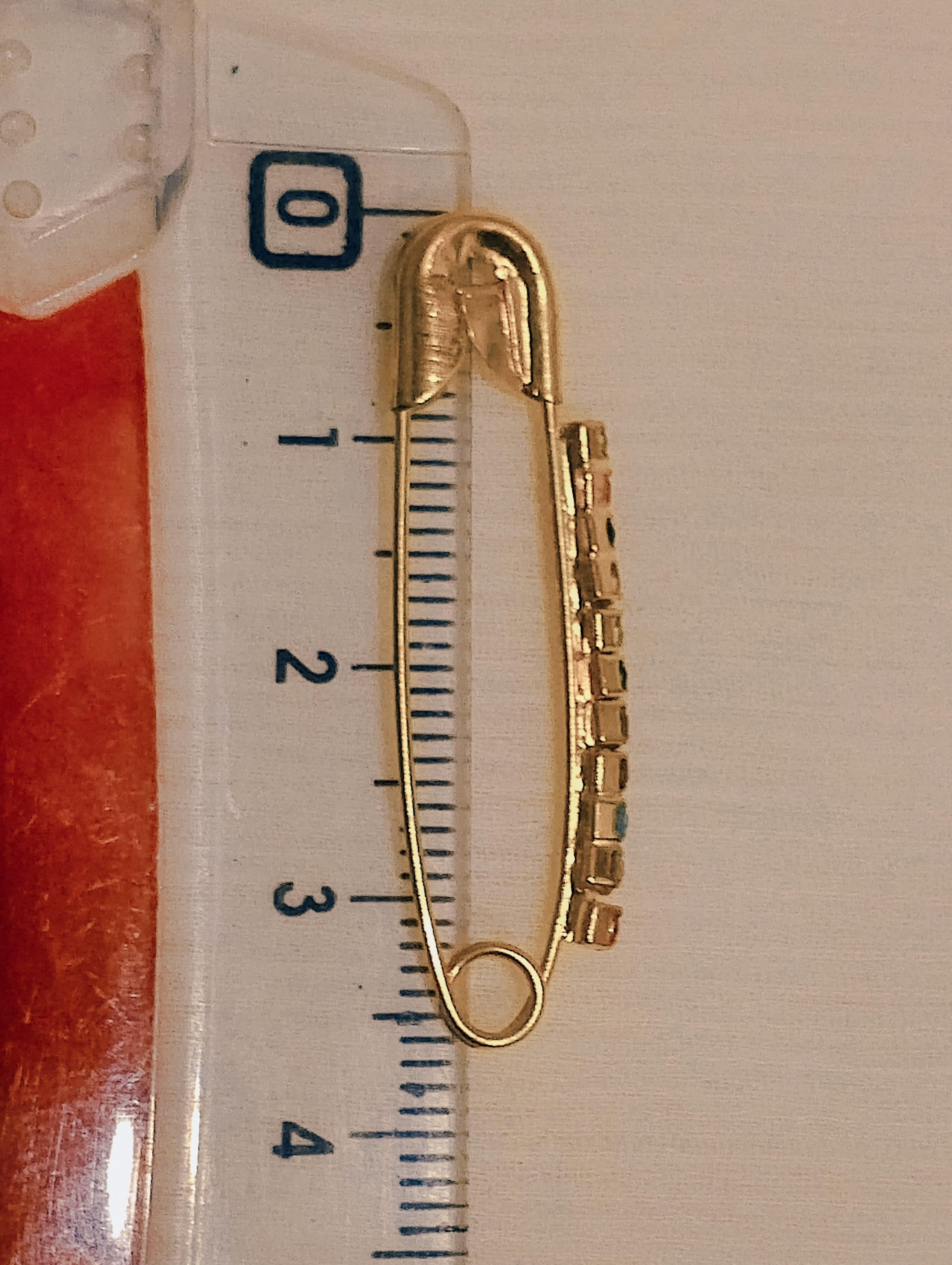 Crystal Hijab Pins – Set of 6 Fancy Safety Pins with Rhinestones