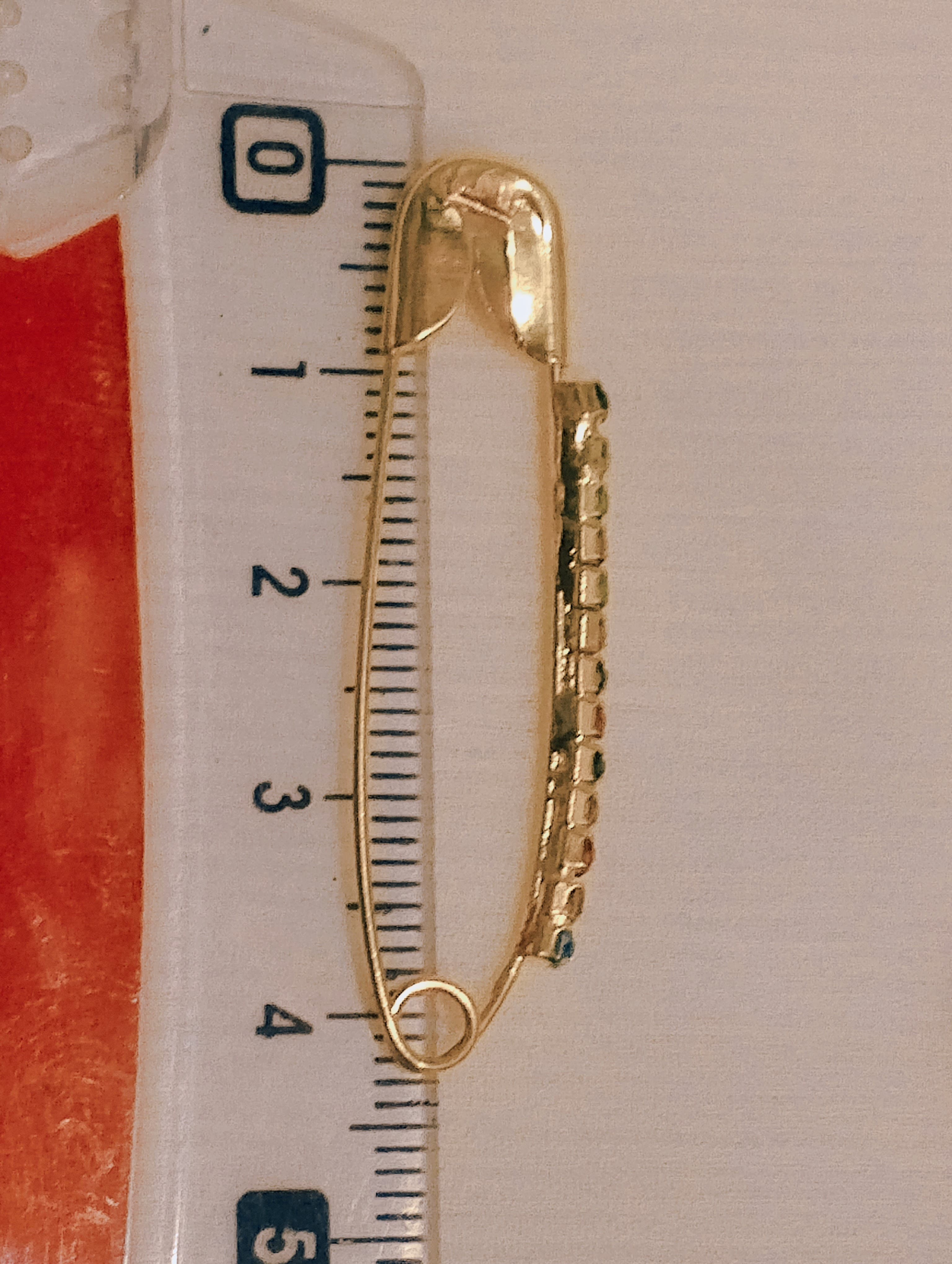 Crystal Hijab Pins – Set of 6 Fancy Safety Pins with Rhinestones