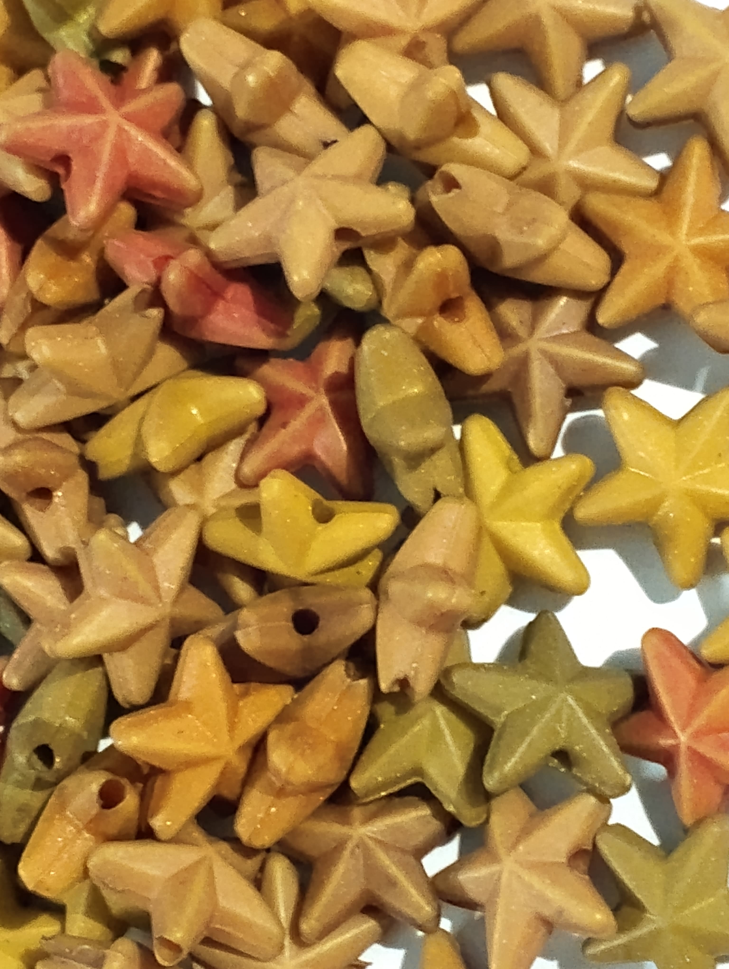 Beads for DIY Crafts. Cute Brown Tiny Star Plastic Beads. Pack of 40gms Beads, For DIY Jewelry Making, Jewelry, And Dress Accessories.