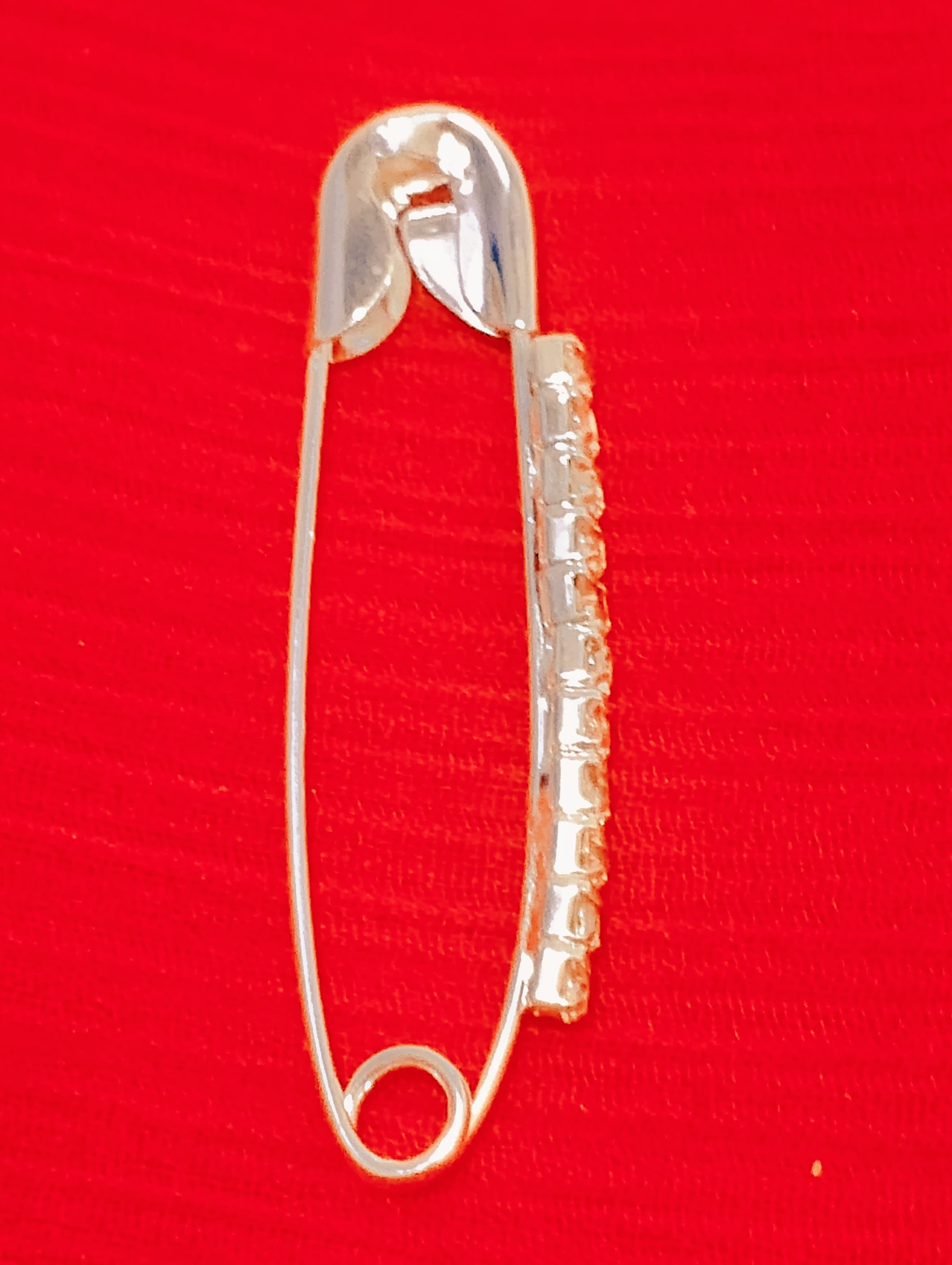 Crystal Hijab Pins – Set of 6 Fancy Safety Pins with Rhinestones