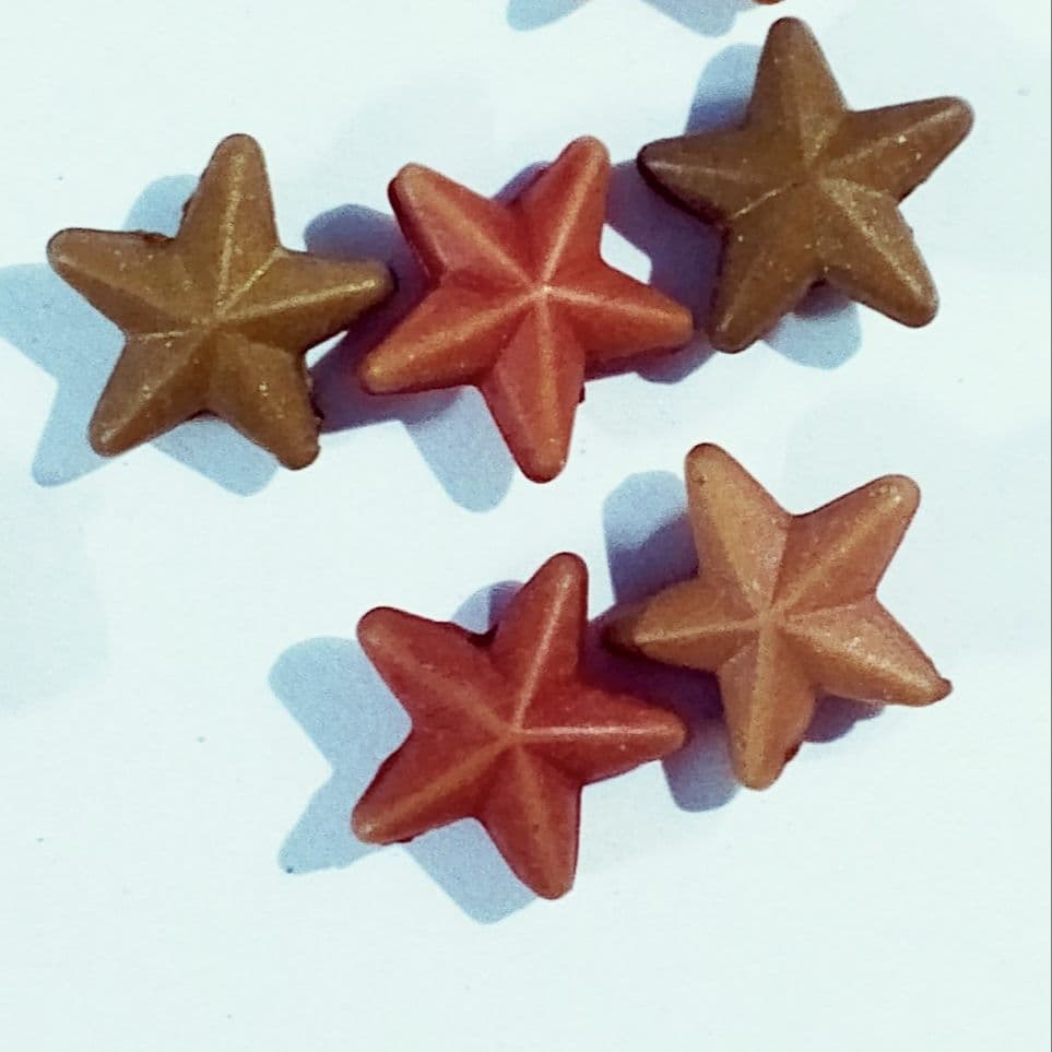 Beads for DIY Crafts. Cute Brown Tiny Star Plastic Beads. Pack of 40gms Beads, For DIY Jewelry Making, Jewelry, And Dress Accessories.