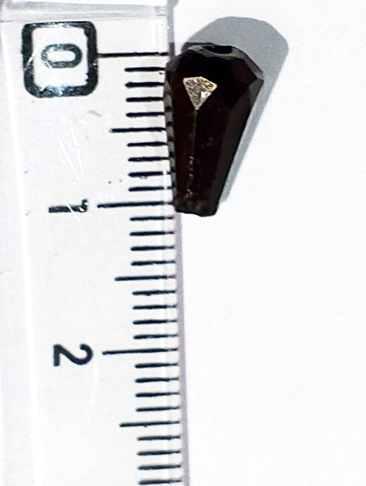 Black Drop Faceted Acrylic Beads - Pack of 40gms - Ideal for DIY Jewelry Making, Jewelry, and Dress Accessories.