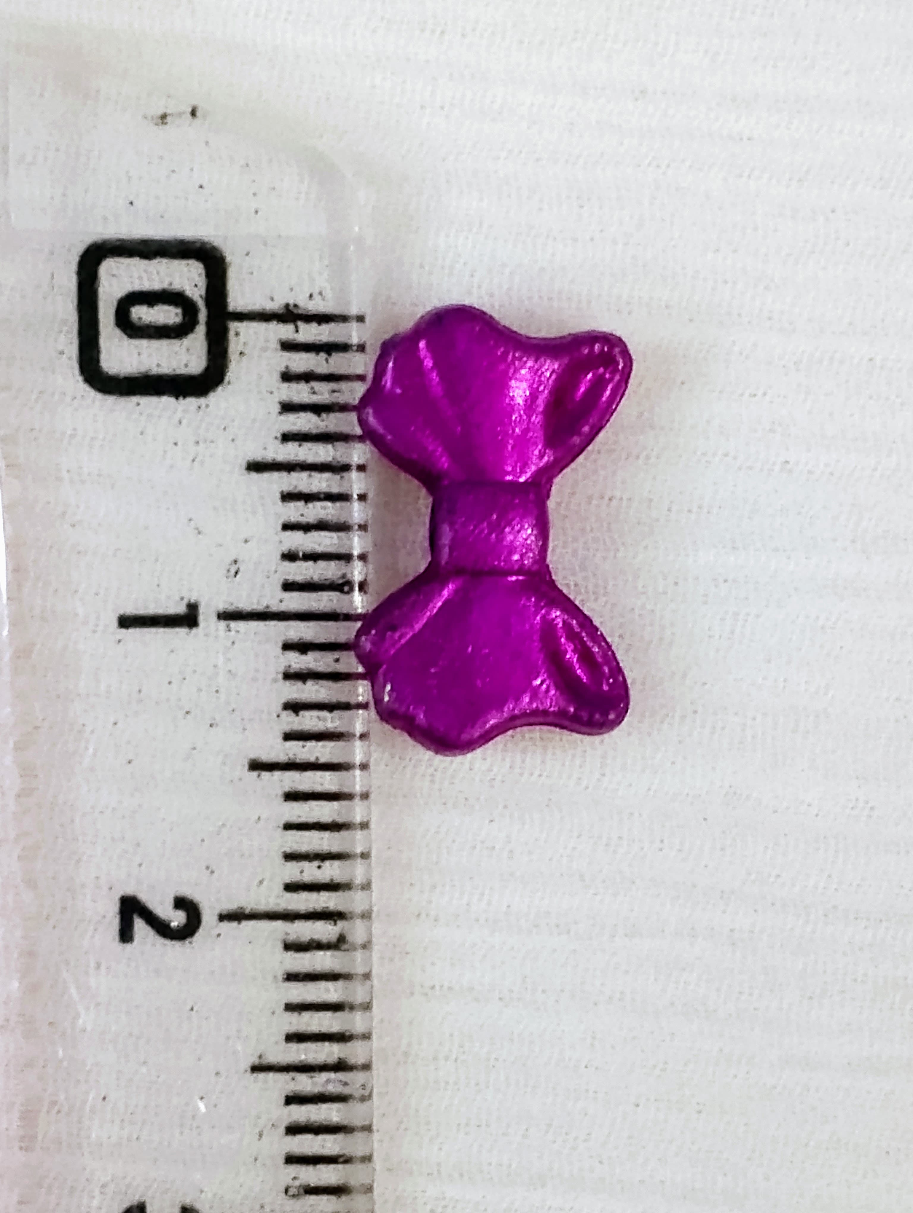 40gms Mini Bow-Shaped Beads for Jewelry and DIY Craft Making – Colorful Resin Spacer Beads
