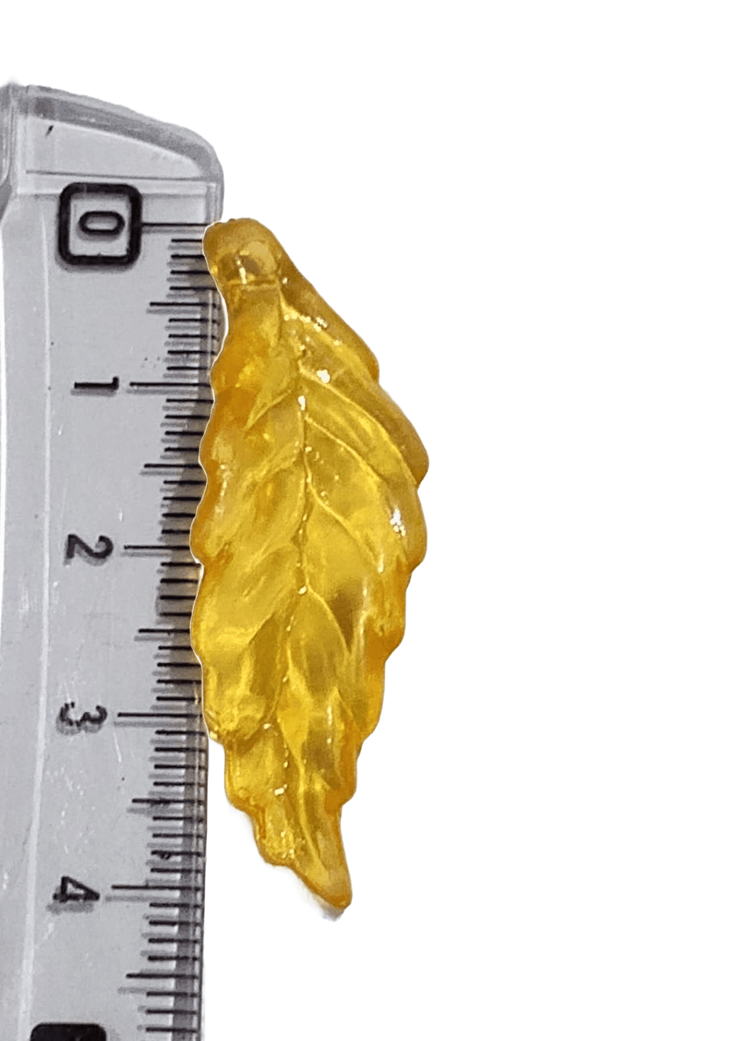 Pack of 40gms Beads, Yellow Curved Leaf Tussle (Latkan) Acrylic Beads For DIY Jewelry Making, Jewelry, DIY, And Crafting Accessories
