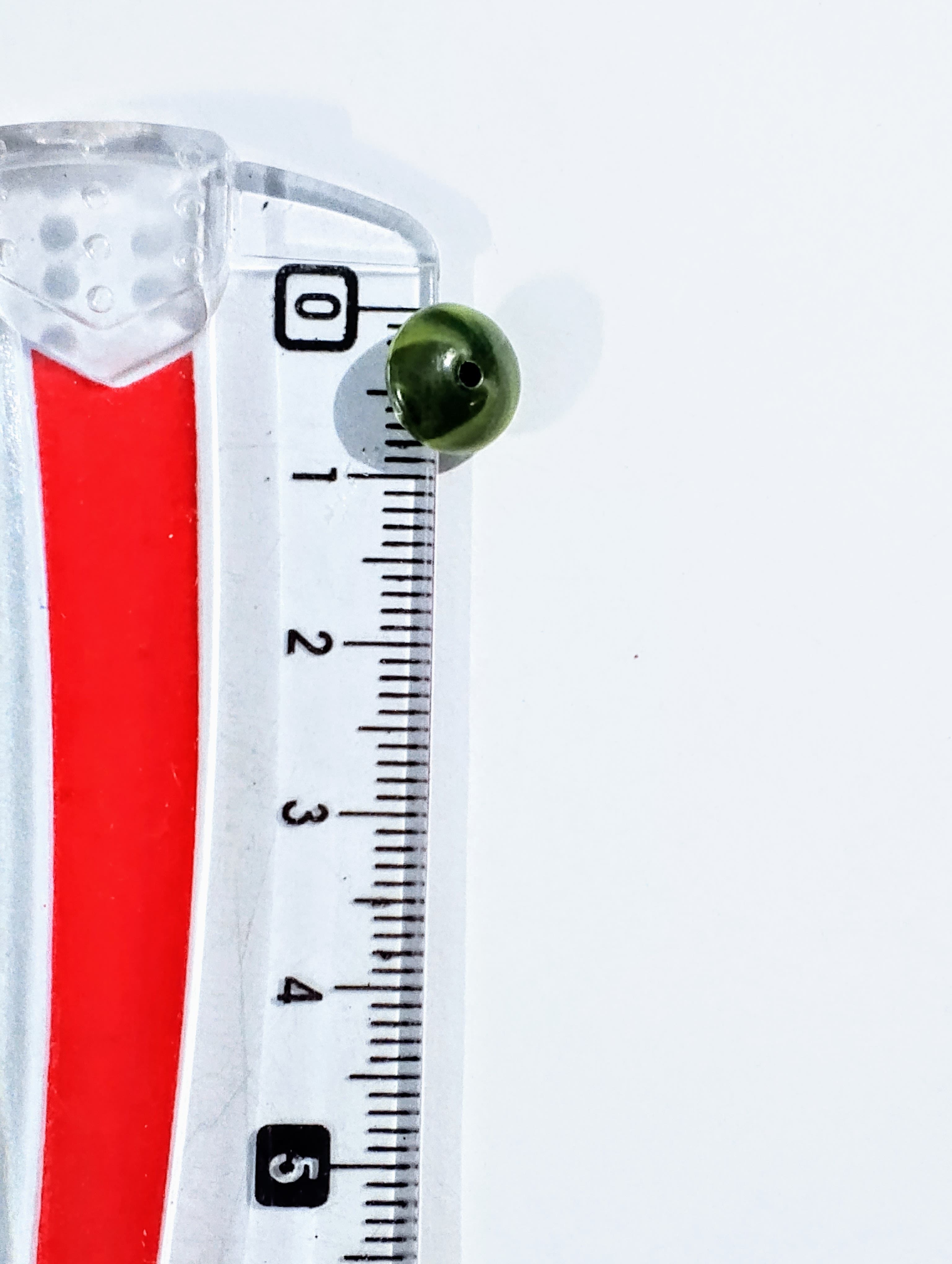 Green Flat Round Marble Spacer Acrylic Plastic Beads for DIY Crafts - Pack of 40gms - Ideal for DIY Jewelry Making, Jewelry, and Dress Accessories.