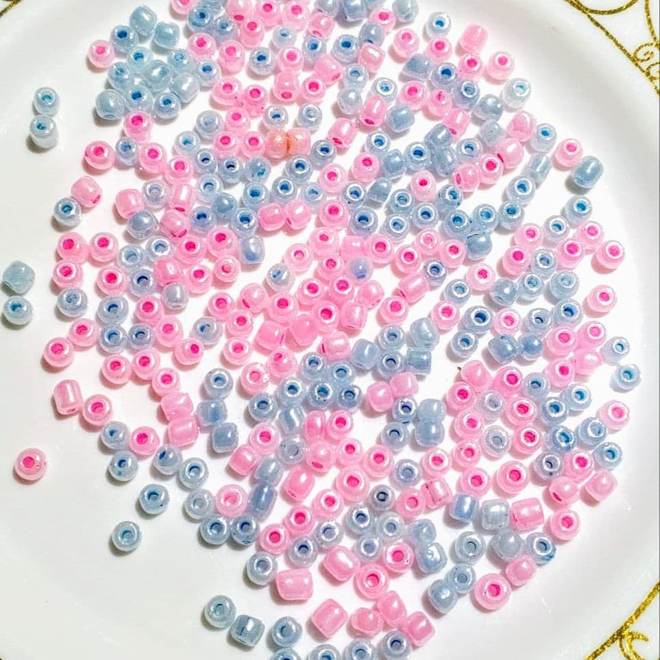 Beads 20g 3x4mm, 2mm Pastel Color Seed Beads for Handmade Jewelry & Craft Projects