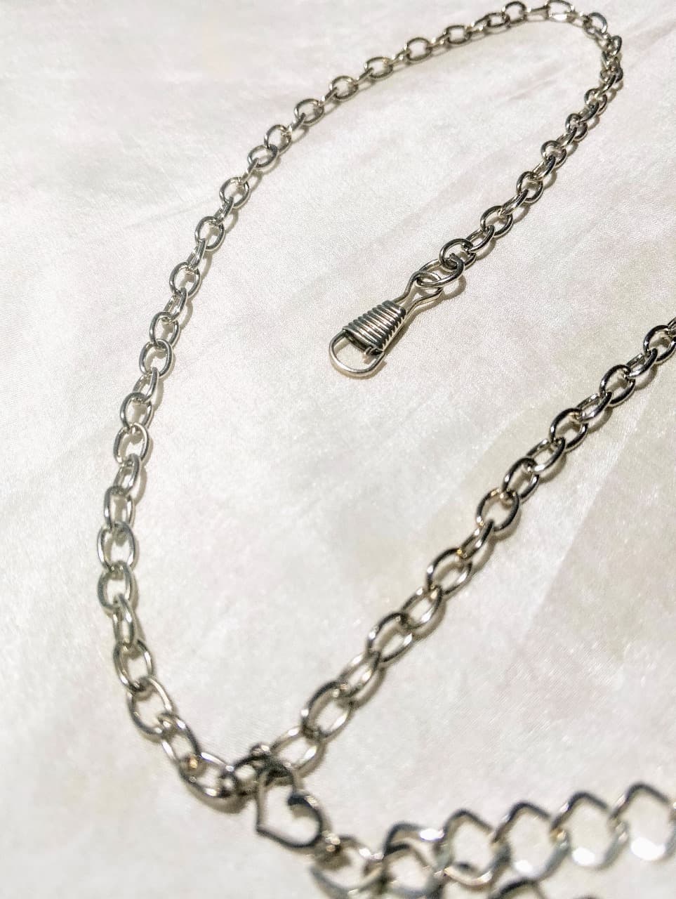 Elegant Multi-Layer Metal and Beads Chain Waist Belt