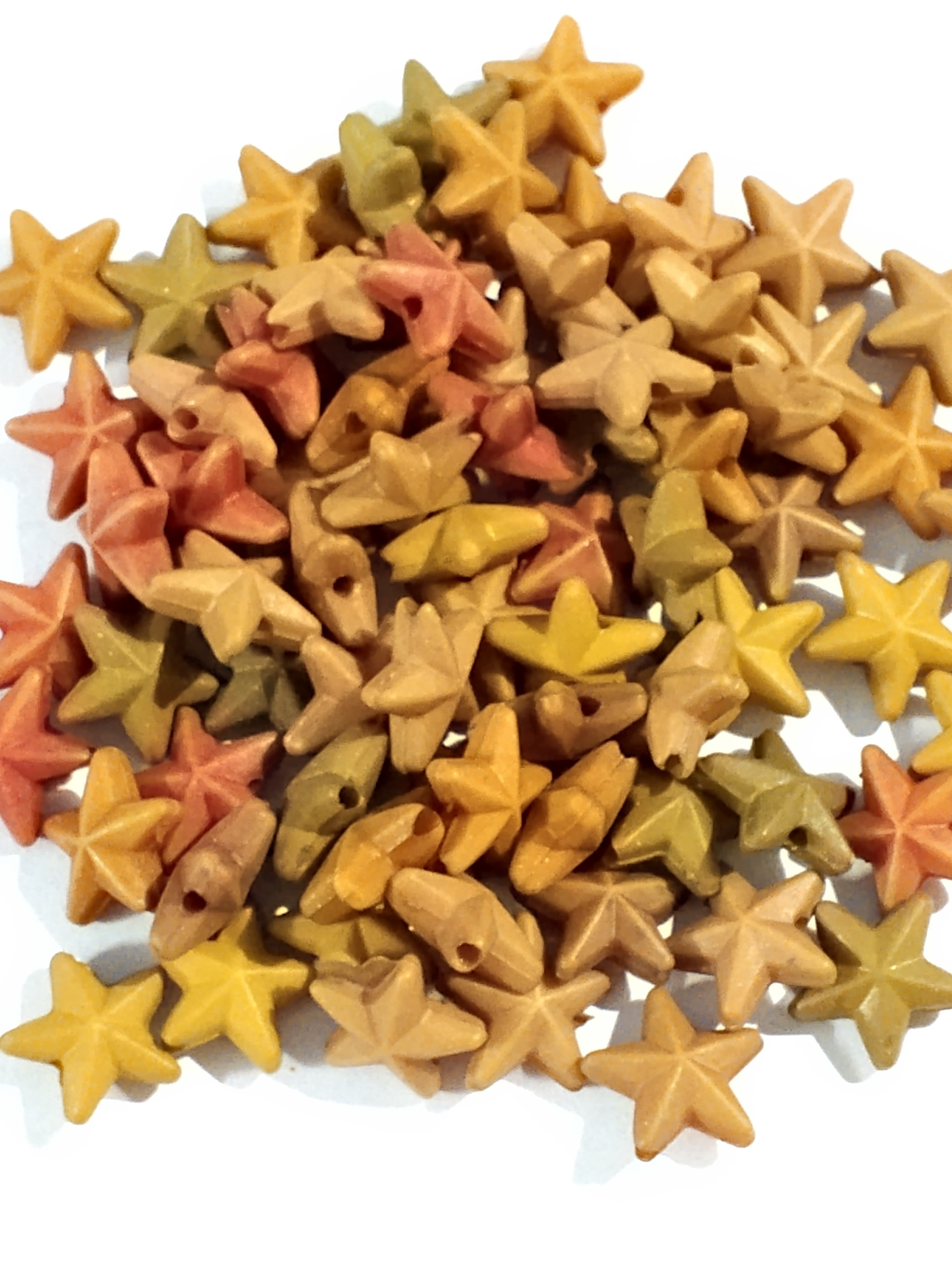Beads for DIY Crafts. Cute Brown Tiny Star Plastic Beads. Pack of 40gms Beads, For DIY Jewelry Making, Jewelry, And Dress Accessories.