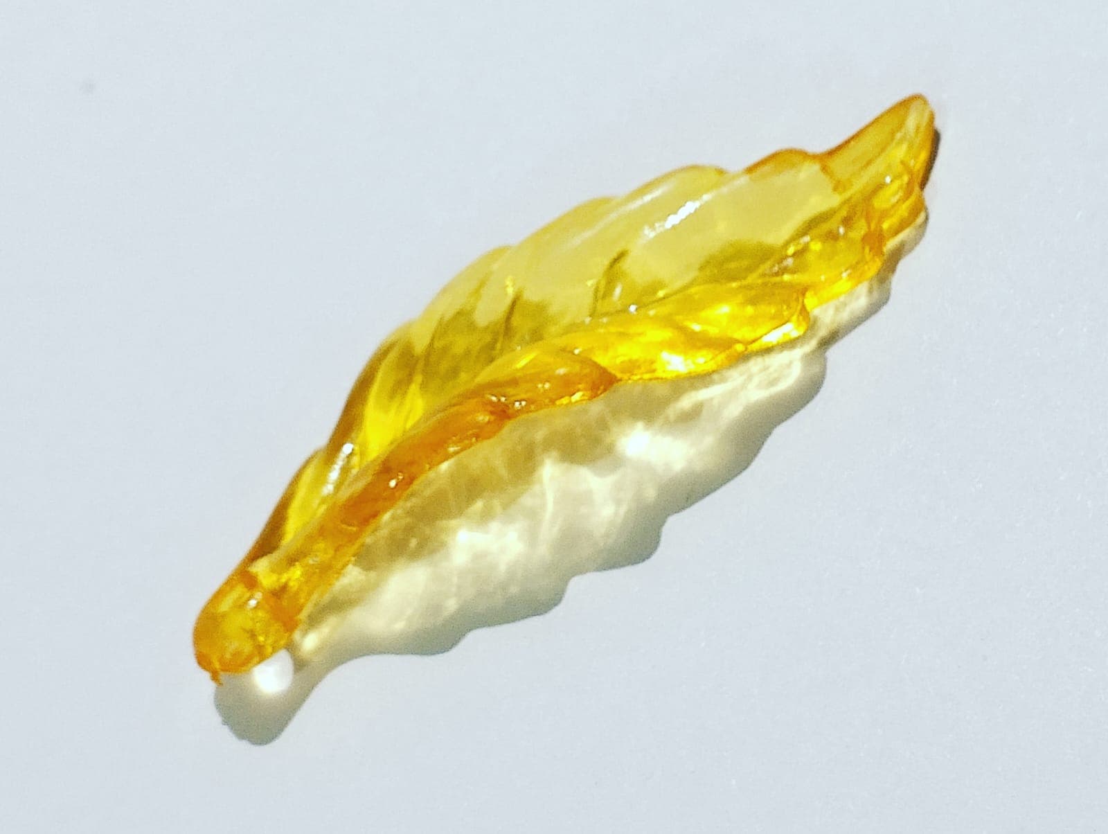 Pack of 40gms Beads, Yellow Curved Leaf Tussle (Latkan) Acrylic Beads For DIY Jewelry Making, Jewelry, DIY, And Crafting Accessories