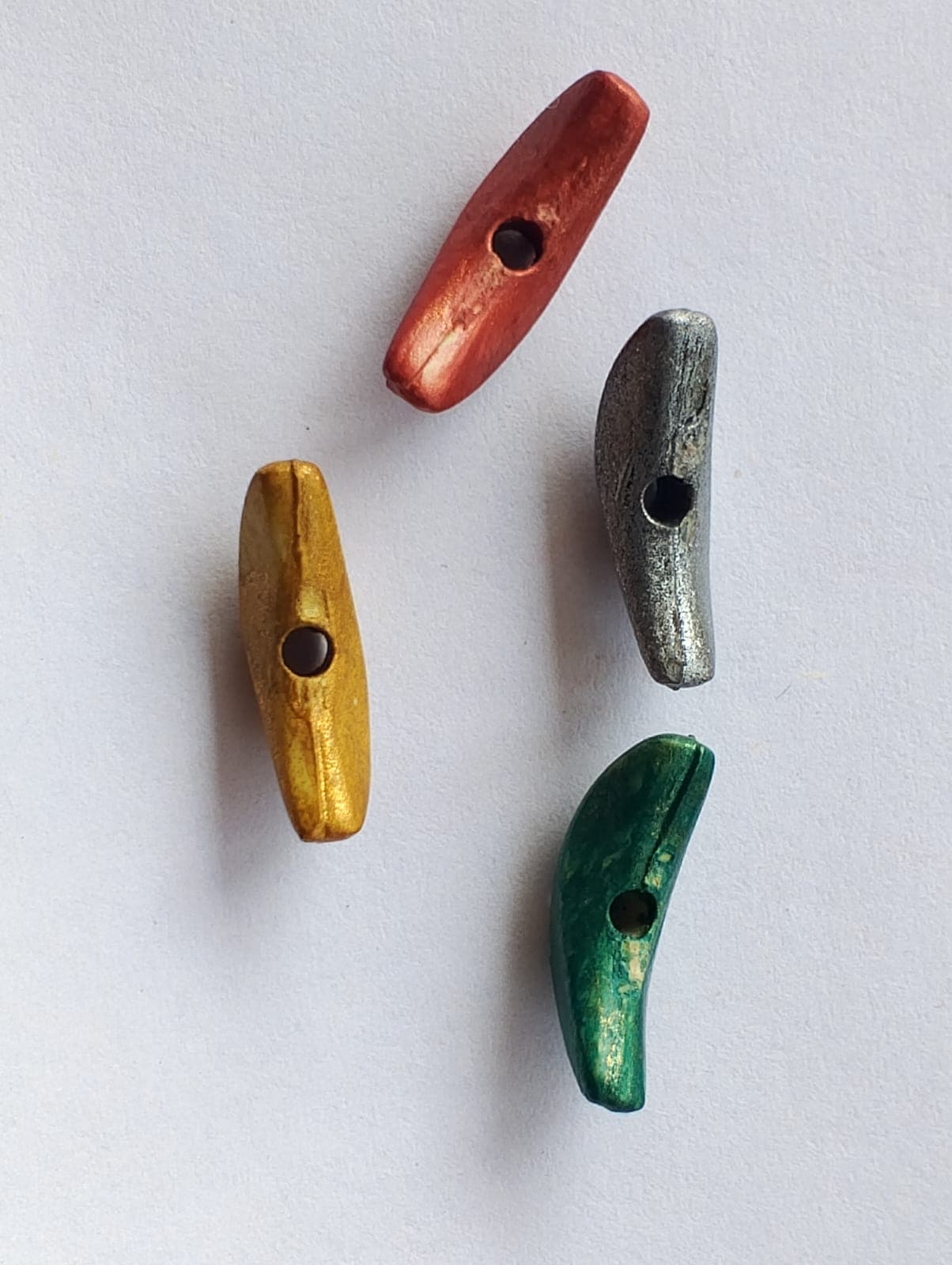 Beads for DIY Crafts. Moon Multicolor Plastic Beads. Pack of 40gms Beads, For DIY Jewelry Making, Jewelry, And Dress Accessories.