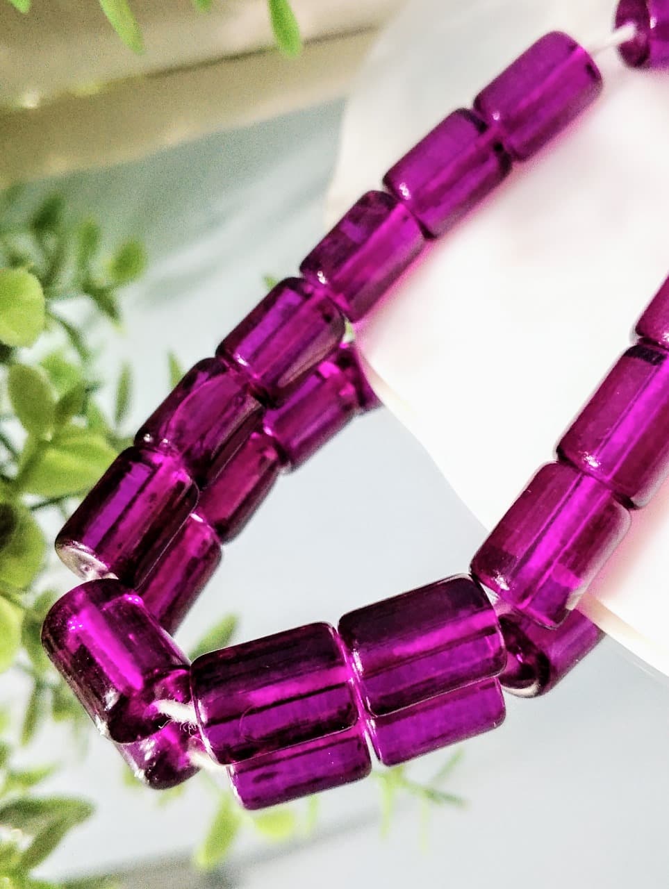15 Glass Crystal Transparent Multicolor 14mm* 10mm Cylinder Beads for DIY, Jewelry Making, Crafting – 14mm* 10mm Cylinder Shape Beads | 26 pcs Mix Set