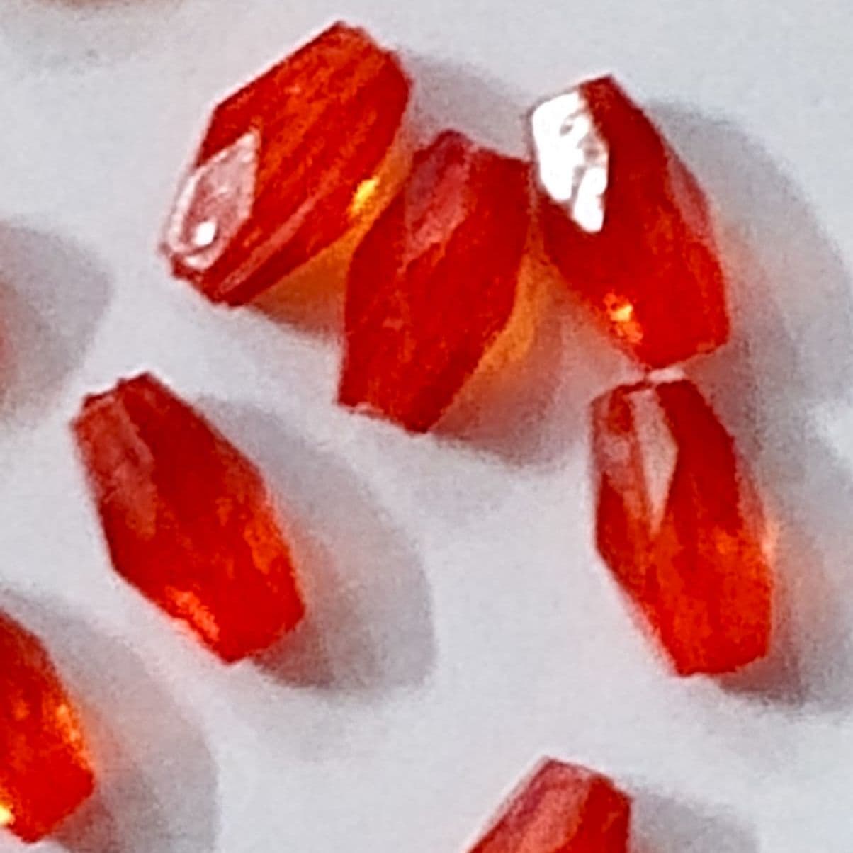 Red Cylinder Cut Acrylic Beads for DIY Crafts - Pack of 40gms - Ideal for DIY Jewelry Making, Jewelry, and Dress Accessories.