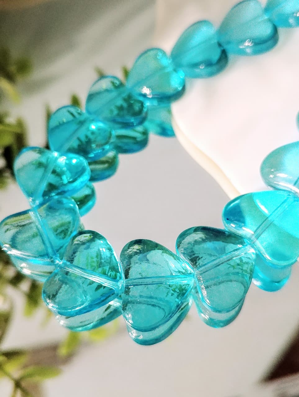 15 Glass Crystal Transparent Multicolor 13mm Heart Beads for DIY, Jewelry Making, Crafting – 13mm Heart Shape Beads | 28 pcs Mix Set