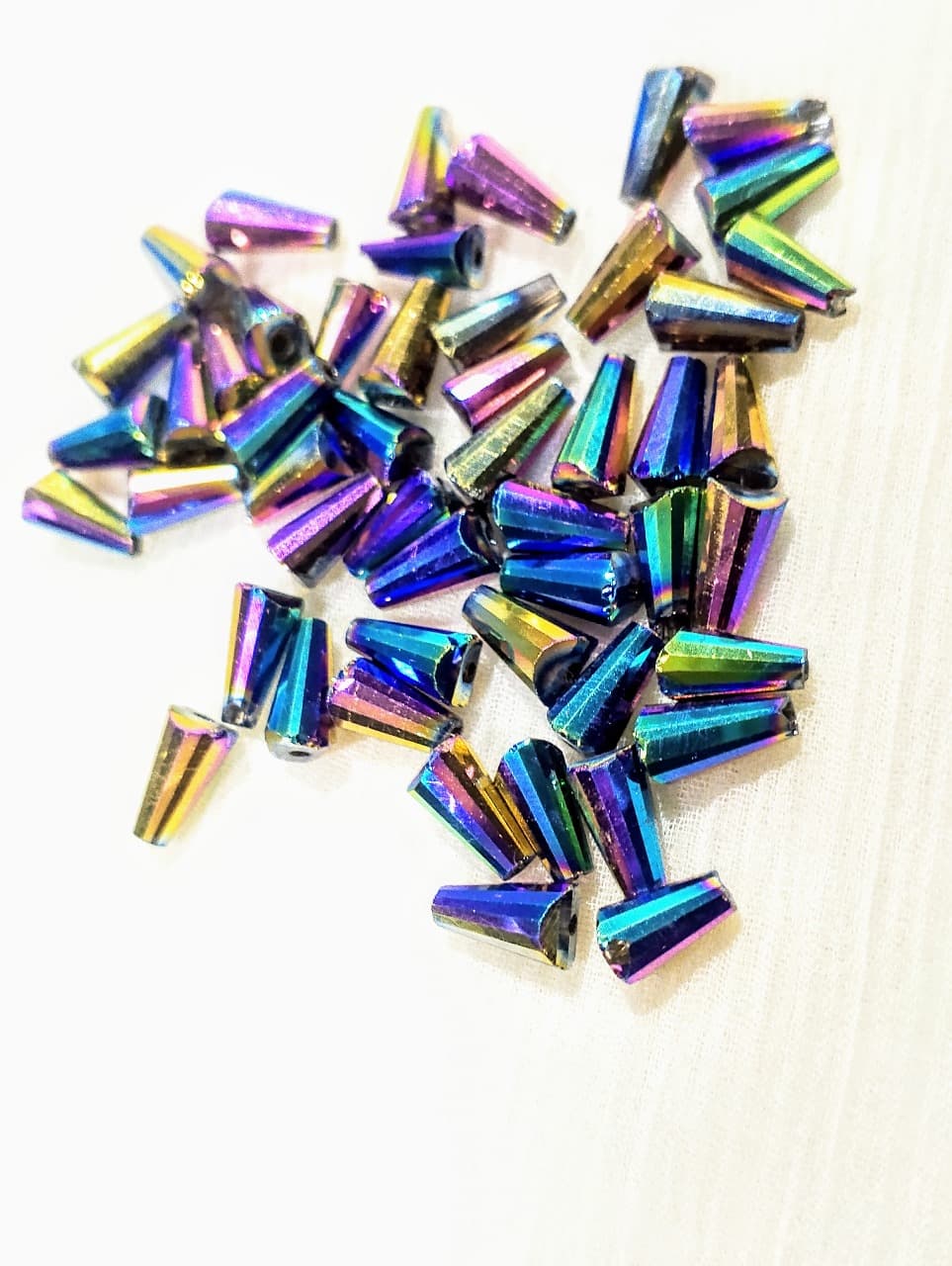 Beads 8x4mm Cone Shape Glass Beads – Color Options – Pack of 100 – For Jewelry Making, Bracelets, Necklaces, DIY Crafts