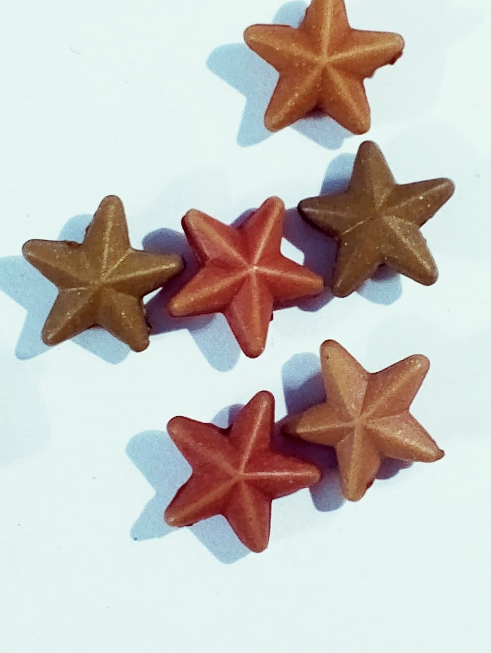 Beads for DIY Crafts. Cute Brown Tiny Star Plastic Beads. Pack of 40gms Beads, For DIY Jewelry Making, Jewelry, And Dress Accessories.